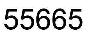 Number 55665 black image