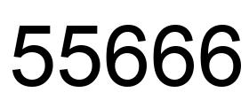 Number 55666 black image