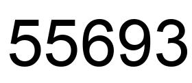 Number 55693 black image