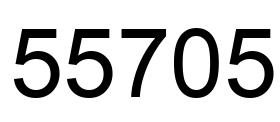 Número 55705 imagen negro