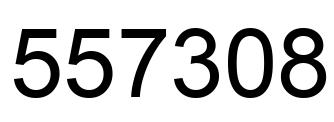 Number 557308 black image