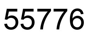 Número 55776 imagen negro