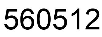 Number 560512 black image