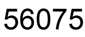 Número 56075 imagen negro