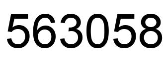 Número 563058 imagen negro
