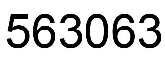 Number 563063 black image