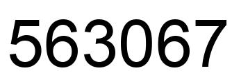 Número 563067 imagen negro
