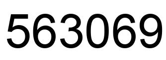 Número 563069 imagen negro