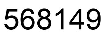 Número 568149 imagen negro