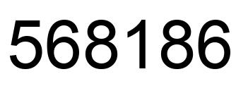 Number 568186 black image