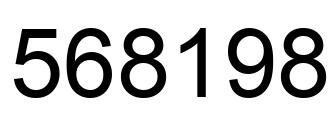 Número 568198 imagen negro