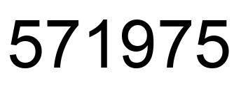 Number 571975 black image