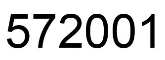 Número 572001 imagen negro