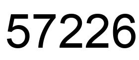 Number 57226 black image