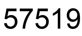 Number 57519 black image