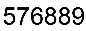 Número 576889 imagen negro