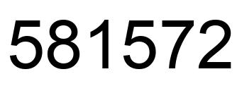 Número 581572 imagen negro