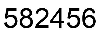 Número 582456 imagen negro