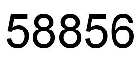 Número 58856 imagen negro