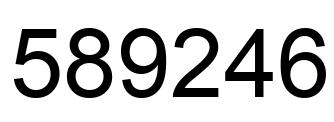 Number 589246 black image