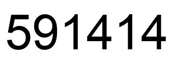 Número 591414 imagen negro