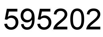 Number 595202 black image