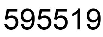 Number 595519 black image