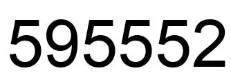 Number 595552 black image