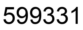 Número 599331 imagen negro