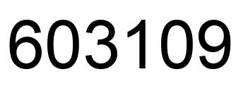 Número 603109 imagen negro