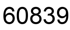 Number 60839 black image