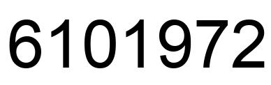 Número 6101972 imagen negro