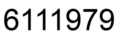 Número 6111979 imagen negro