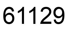Número 61129 imagen negro