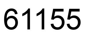 Número 61155 imagen negro