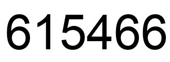 Número 615466 imagen negro