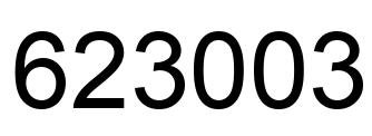Number 623003 black image