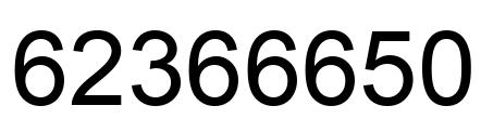 Número 62366650 imagen negro