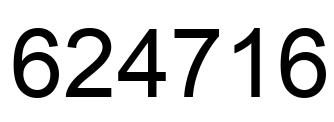 Number 624716 black image