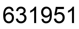 Número 631951 imagen negro