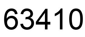 Número 63410 imagen negro