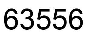 Number 63556 black image