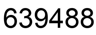 Number 639488 black image
