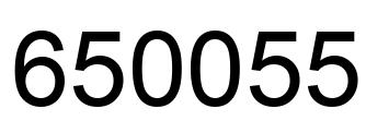 Número 650055 imagen negro