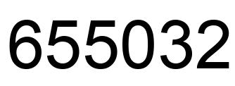 Number 655032 black image
