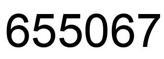 Number 655067 black image