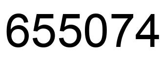 Number 655074 black image