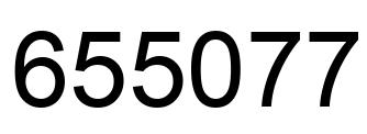 Number 655077 black image