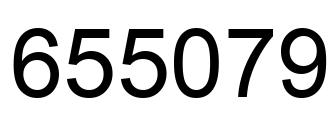 Number 655079 black image