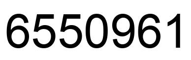 Number 6550961 black image
